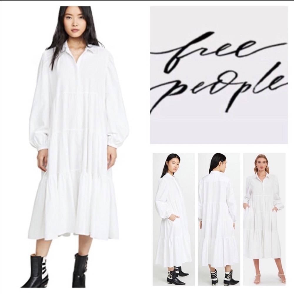 Free People Light Heart Shirtdress NWT
